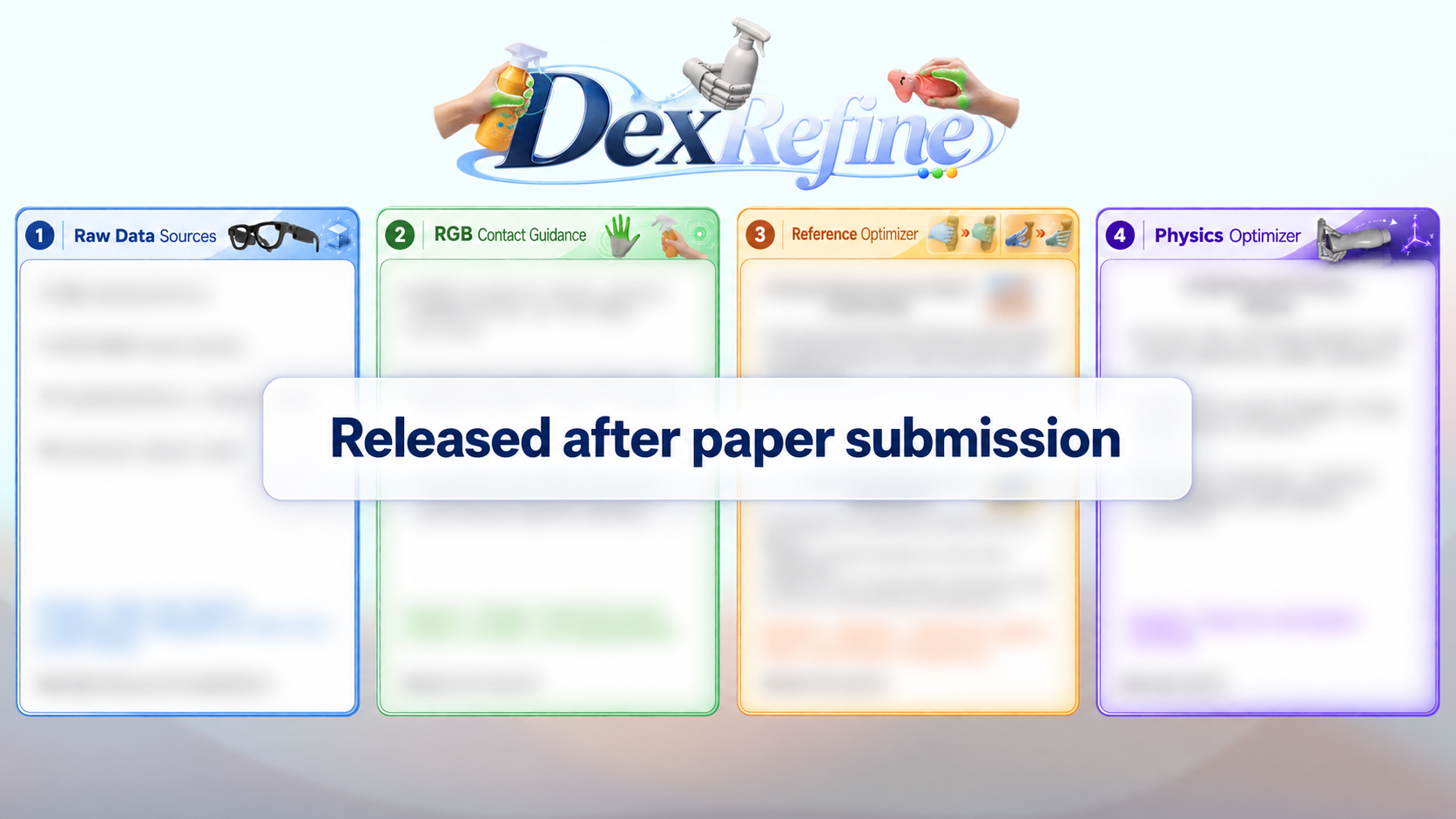 DexRefine pipeline poster